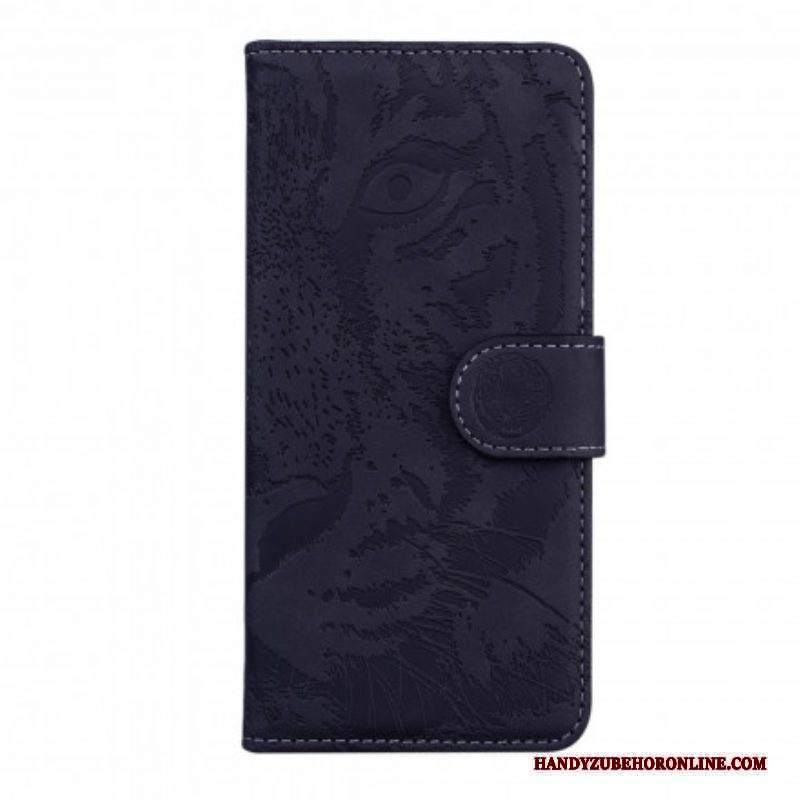 Folio Cover Motorola Edge 20 Pro Stampa Faccia Di Tigre