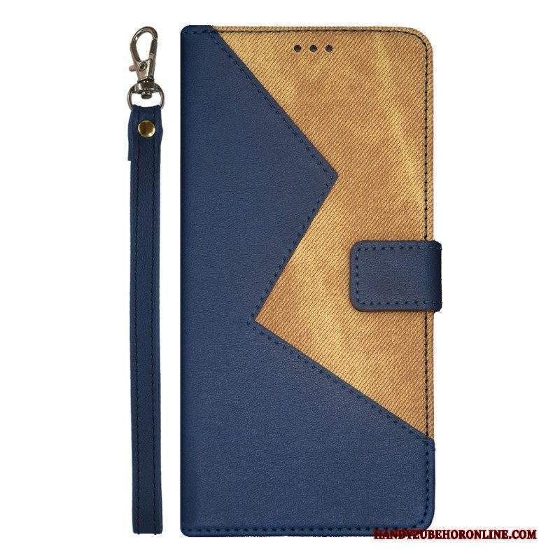 Folio Cover Motorola Edge 40 Pro Bicolore Idewei