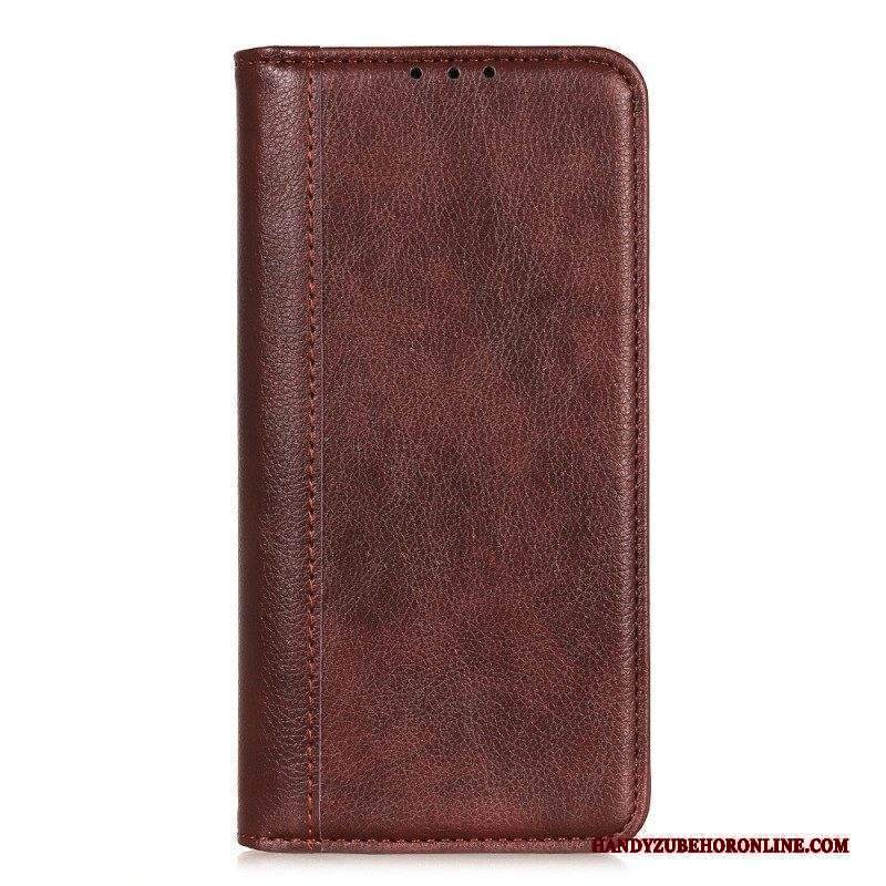 Folio Cover Motorola Edge 40 Pro Custodia in pelle Elegante Pelle Crosta