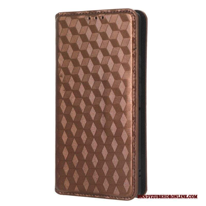 Folio Cover Motorola Edge 40 Pro Custodia in pelle Modello 3d