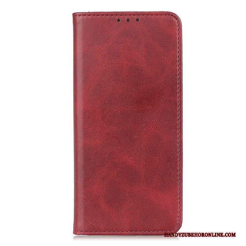 Folio Cover Motorola Edge 40 Pro Custodia in pelle Pelle Crosta Eleganza