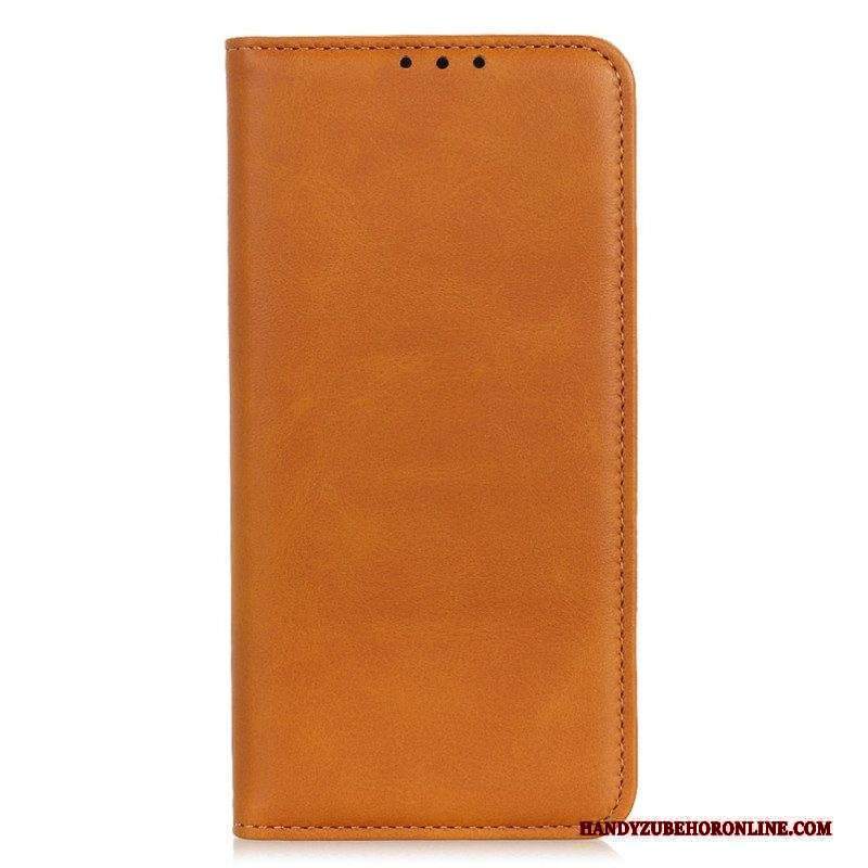 Folio Cover Motorola Edge 40 Pro Custodia in pelle Pelle Crosta Eleganza