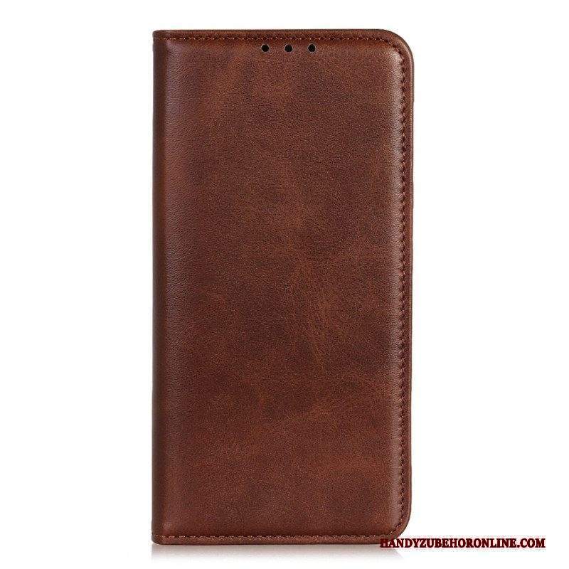 Folio Cover Motorola Edge 40 Pro Custodia in pelle Pelle Crosta Eleganza