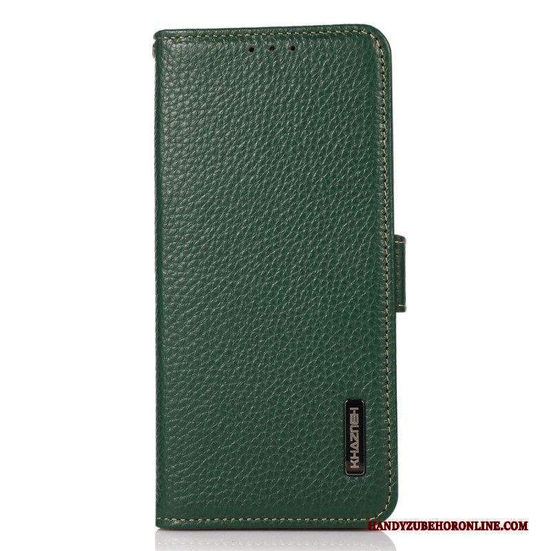 Folio Cover Motorola Edge 40 Pro Pelle Litchi Khazneh Rfid