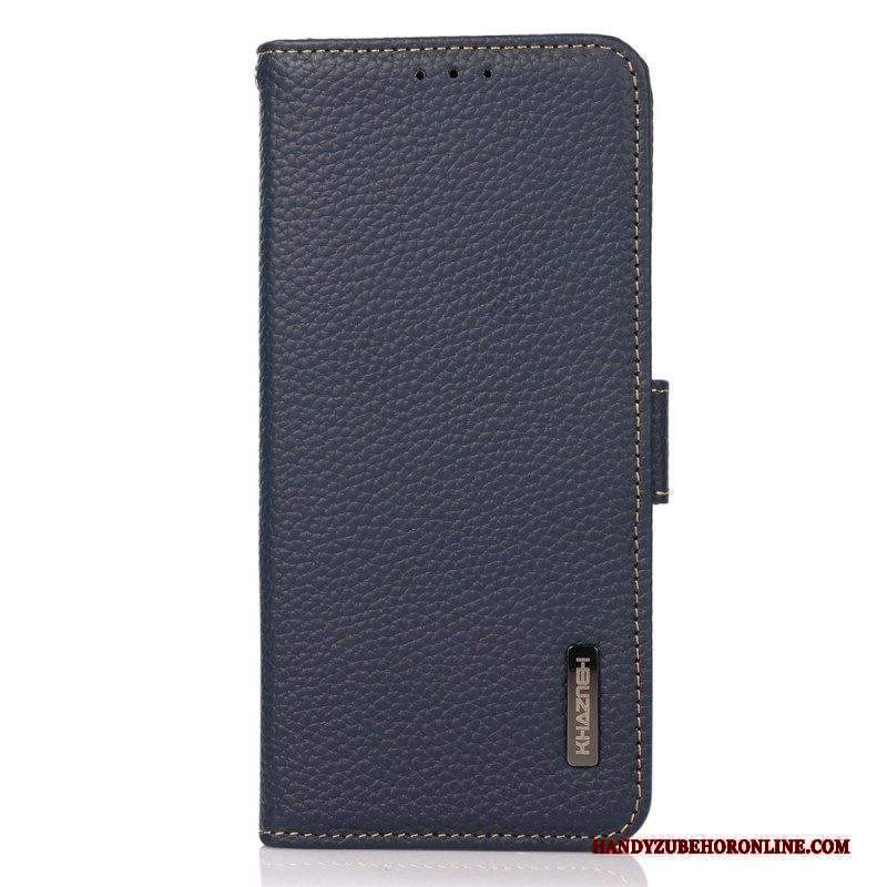 Folio Cover Motorola Edge 40 Pro Pelle Litchi Khazneh Rfid