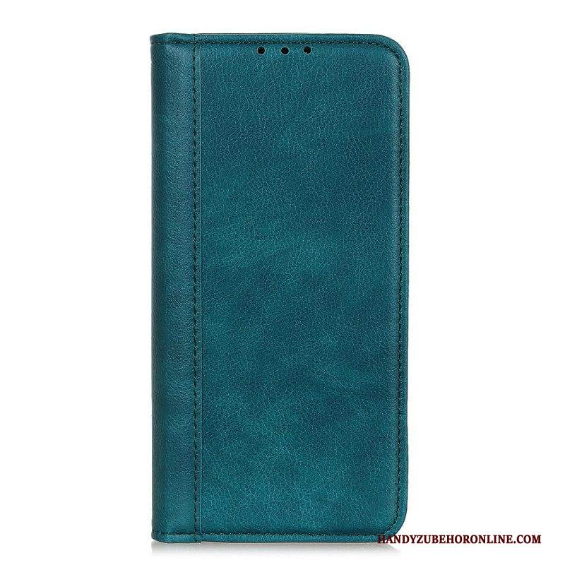 Folio Cover Samsung Galaxy A13 5G / A04s Custodia in pelle Eleganza Split Litchi Leather