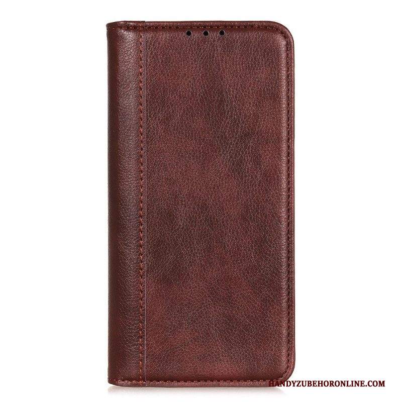 Folio Cover Samsung Galaxy A13 5G / A04s Custodia in pelle Eleganza Split Litchi Leather