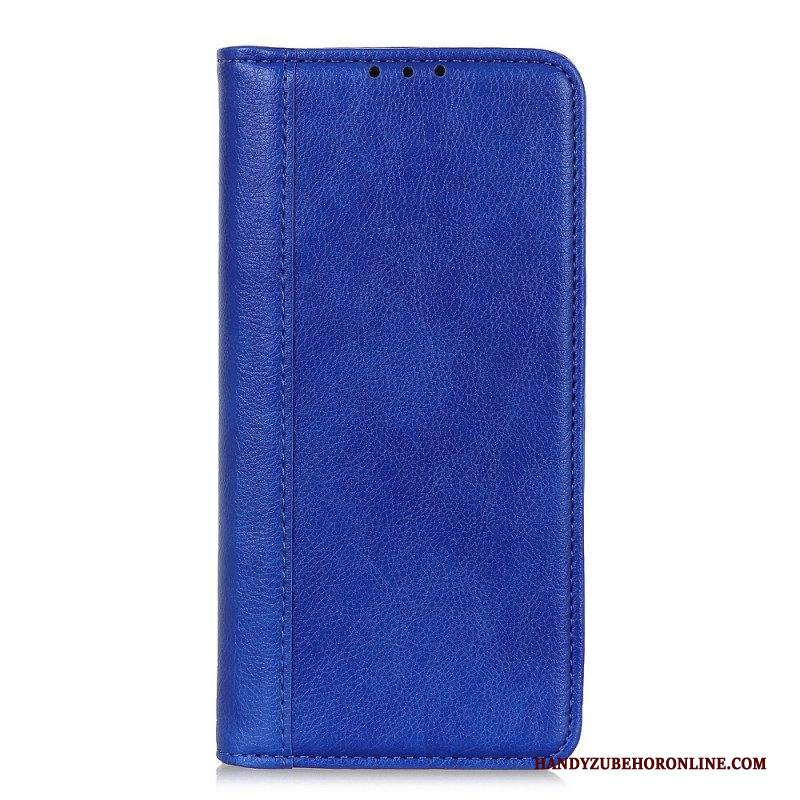 Folio Cover Samsung Galaxy A13 5G / A04s Custodia in pelle Eleganza Split Litchi Leather