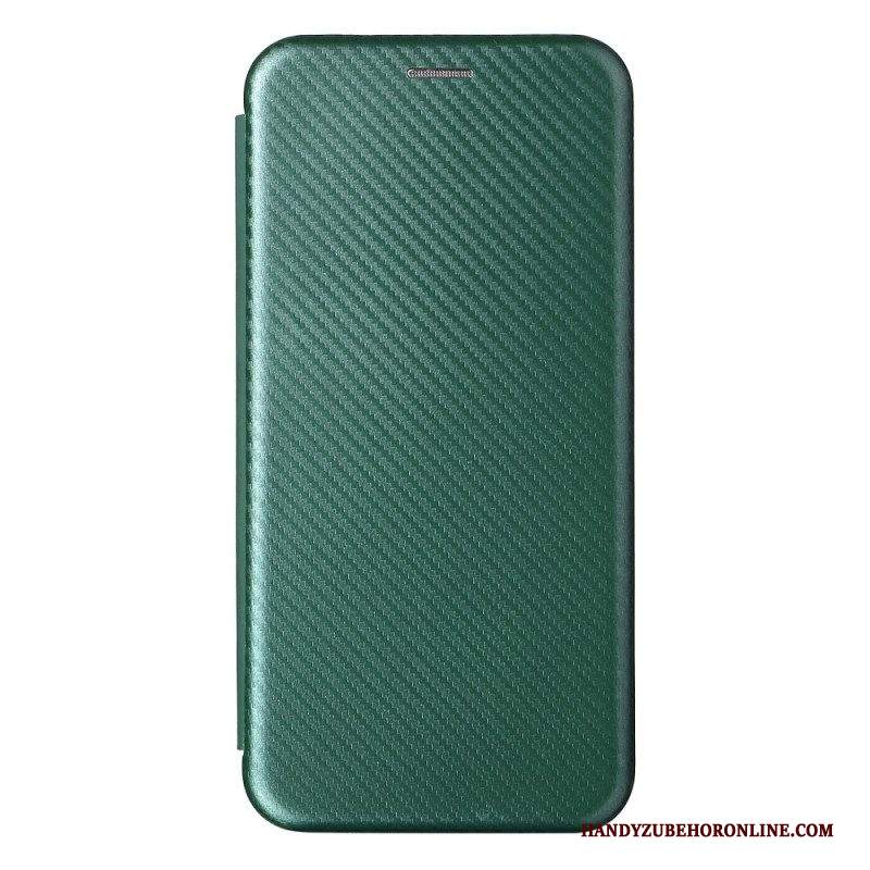 Folio Cover Samsung Galaxy A13 5G / A04s Custodia in pelle Fibra Di Carbonio