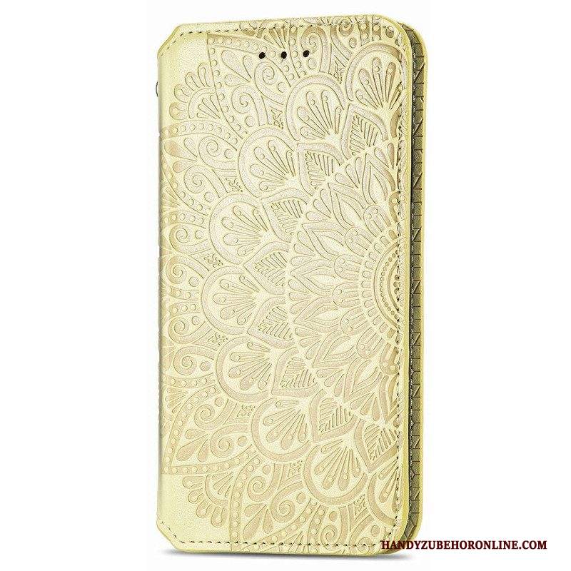 Folio Cover Samsung Galaxy A13 Custodia in pelle Mandala