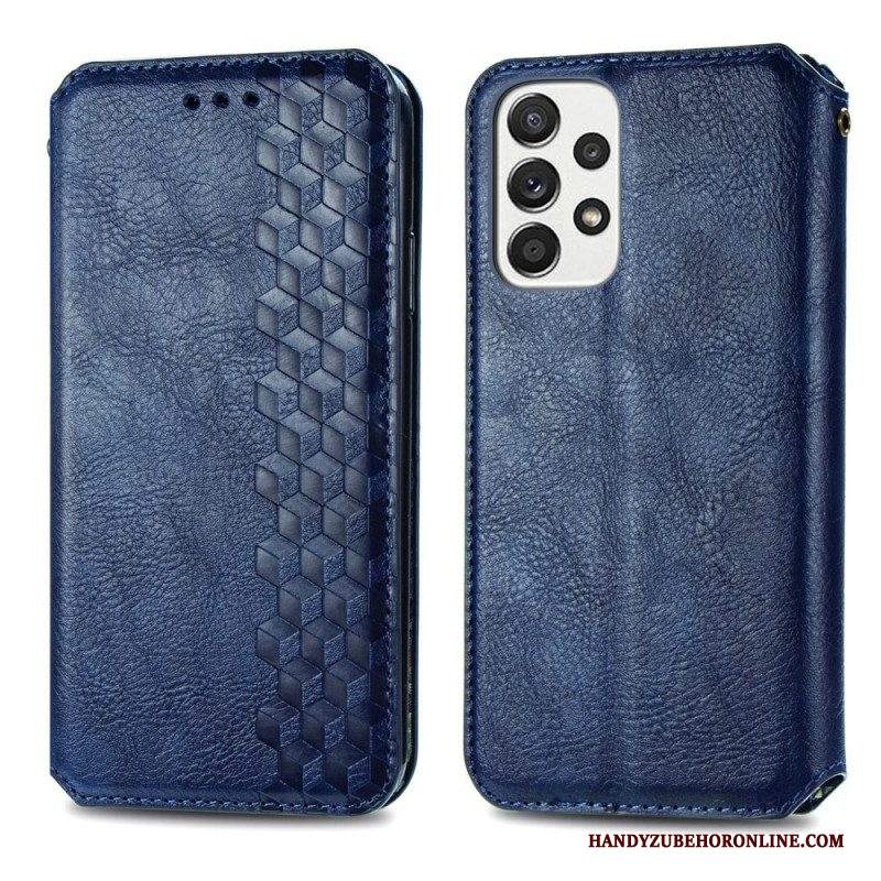 Folio Cover Samsung Galaxy A13 Custodia in pelle Modello 3d Effetto Pelle