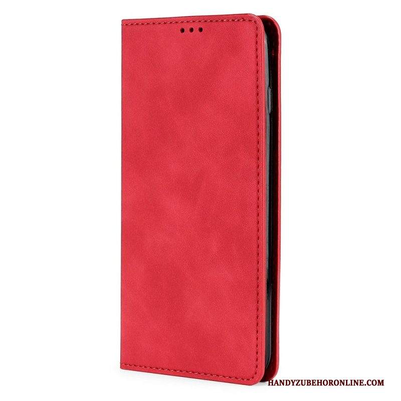 Folio Cover Samsung Galaxy A13 Custodia in pelle Tocco Di Pelle