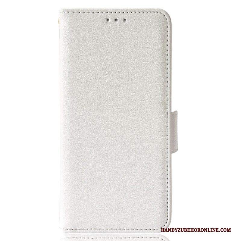 Folio Cover Samsung Galaxy A13 Ecopelle Tradizionale Litchi