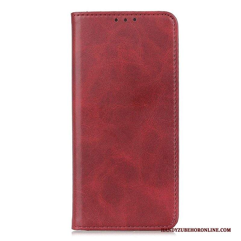 Folio Cover Samsung Galaxy A14 / A14 5G Custodia in pelle Cuoio Spaccato