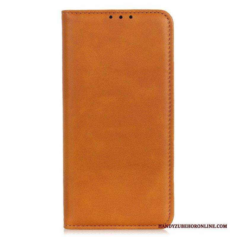 Folio Cover Samsung Galaxy A14 / A14 5G Custodia in pelle Cuoio Spaccato