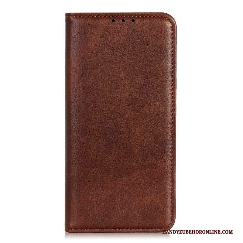 Folio Cover Samsung Galaxy A14 / A14 5G Custodia in pelle Cuoio Spaccato