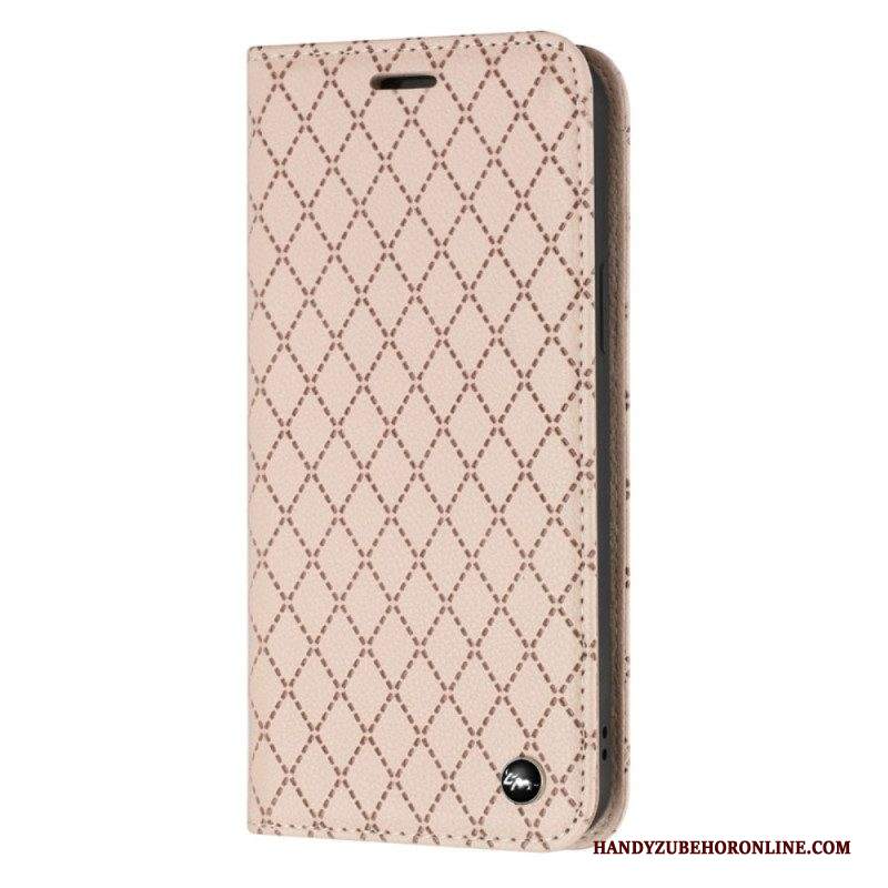 Folio Cover Samsung Galaxy A14 / A14 5G Custodia in pelle Diamanti Rfid