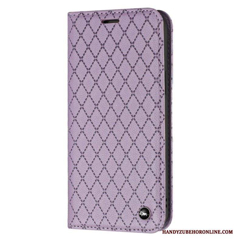 Folio Cover Samsung Galaxy A14 / A14 5G Custodia in pelle Diamanti Rfid