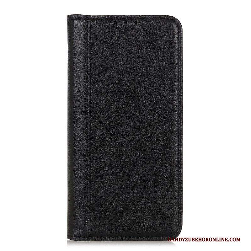 Folio Cover Samsung Galaxy A14 / A14 5G Custodia in pelle Elegante Pelle Crosta