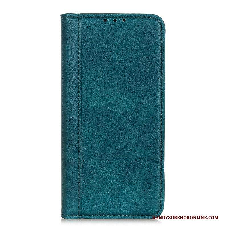 Folio Cover Samsung Galaxy A14 / A14 5G Custodia in pelle Elegante Pelle Crosta