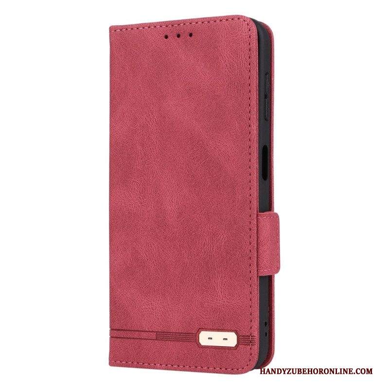 Folio Cover Samsung Galaxy A14 / A14 5G Custodia in pelle Struttura In Pelle