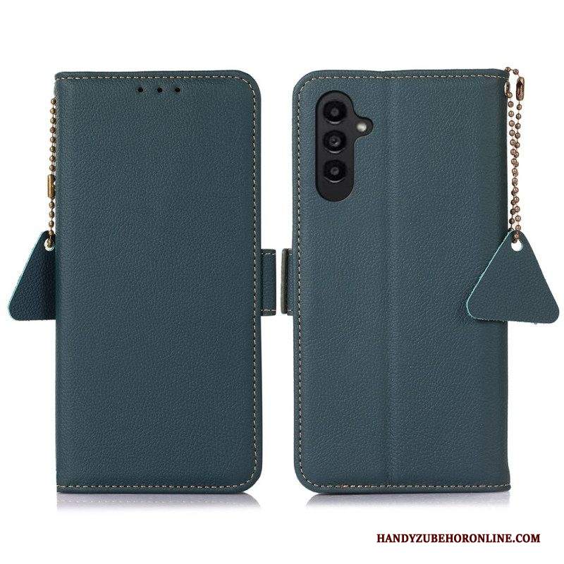 Folio Cover Samsung Galaxy A14 / A14 5G Rfid In Vera Pelle