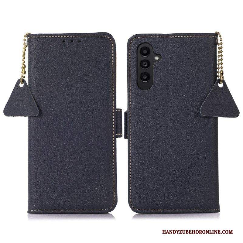 Folio Cover Samsung Galaxy A14 / A14 5G Rfid In Vera Pelle