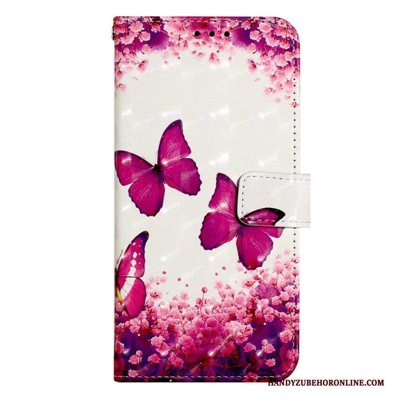 Folio Cover Samsung Galaxy A14 / A14 5G Splendide Farfalle Perizoma