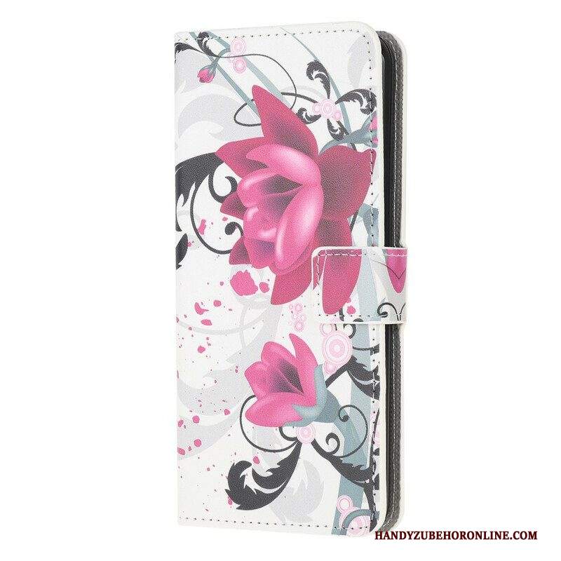 Folio Cover Samsung Galaxy A42 5G Fiori Tropicali