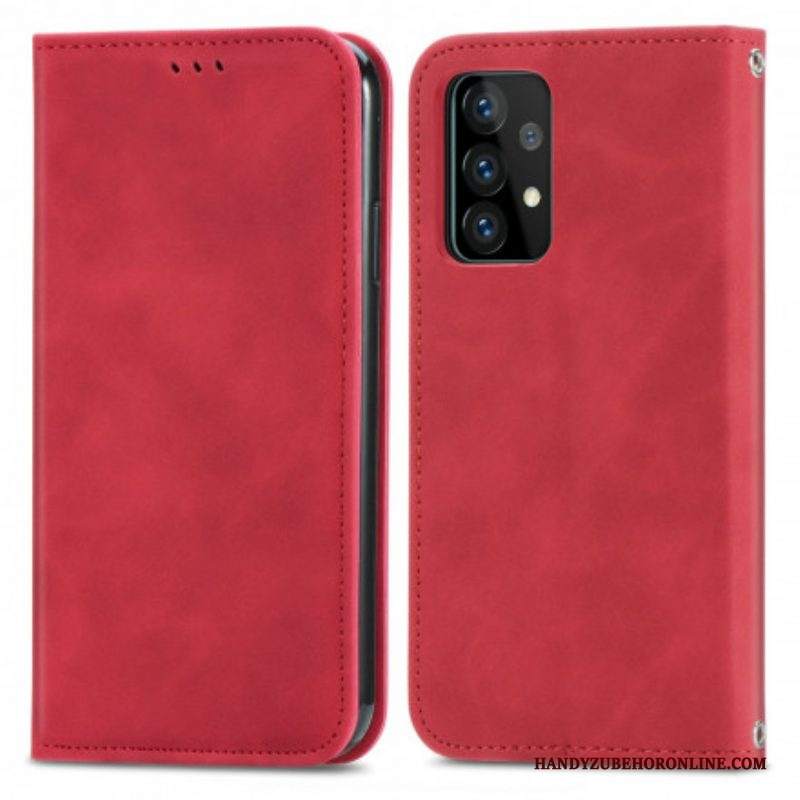 Folio Cover Samsung Galaxy A52 4G / A52 5G / A52s 5G Custodia in pelle Elegante Effetto Pelle