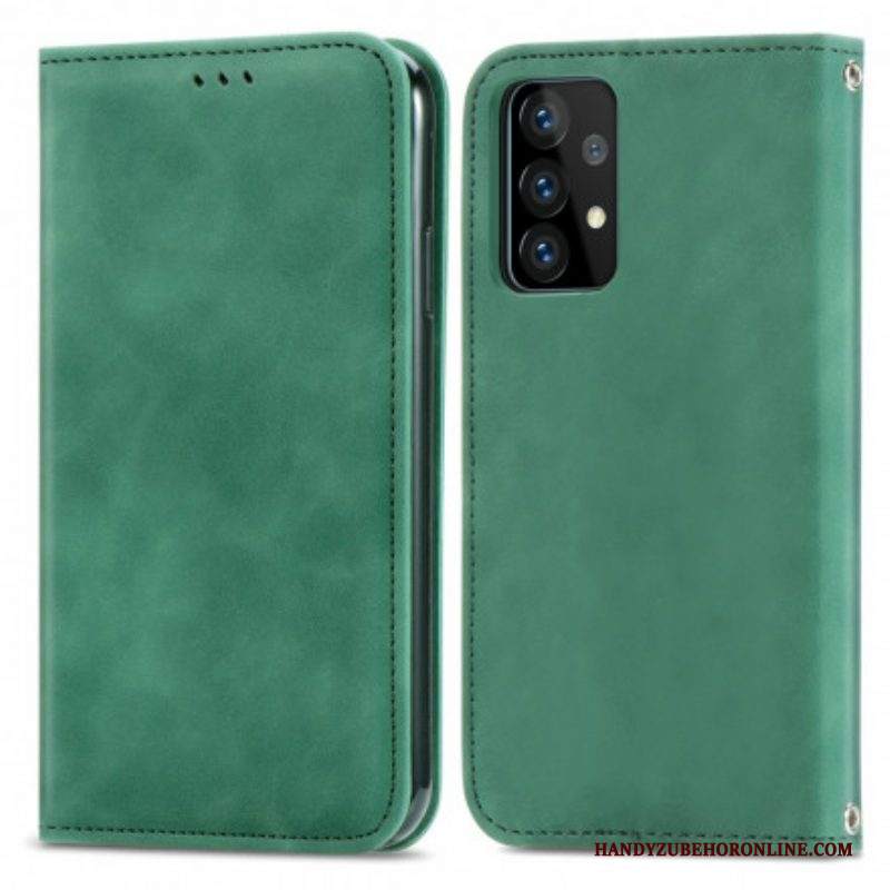 Folio Cover Samsung Galaxy A52 4G / A52 5G / A52s 5G Custodia in pelle Elegante Effetto Pelle