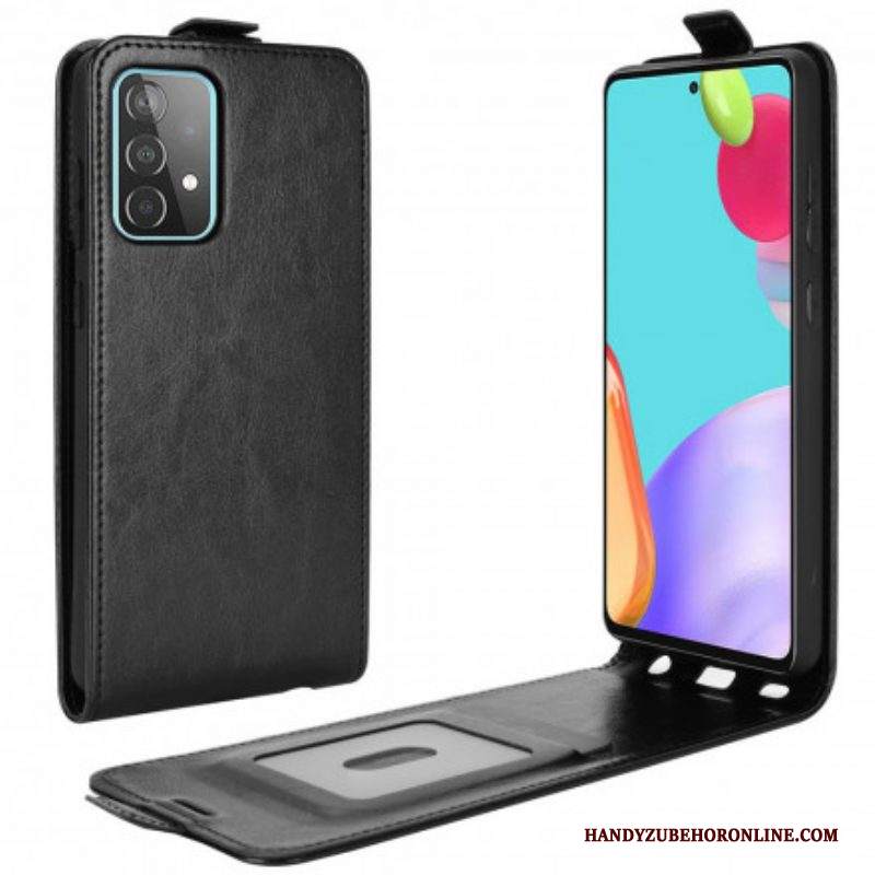 Folio Cover Samsung Galaxy A52 4G / A52 5G / A52s 5G Custodia in pelle Patta Verticale Effetto Pelle