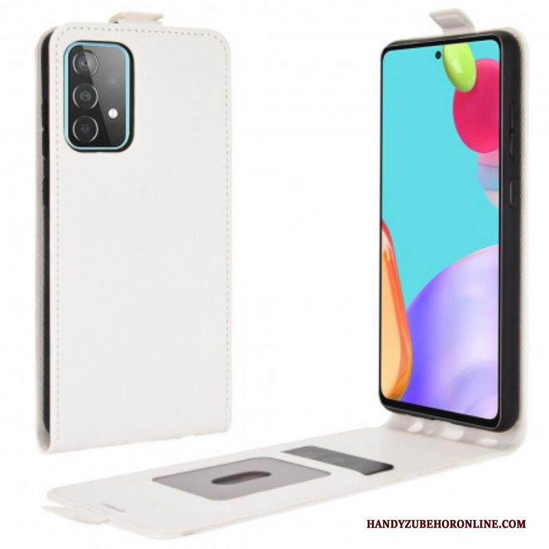 Folio Cover Samsung Galaxy A52 4G / A52 5G / A52s 5G Custodia in pelle Patta Verticale Effetto Pelle