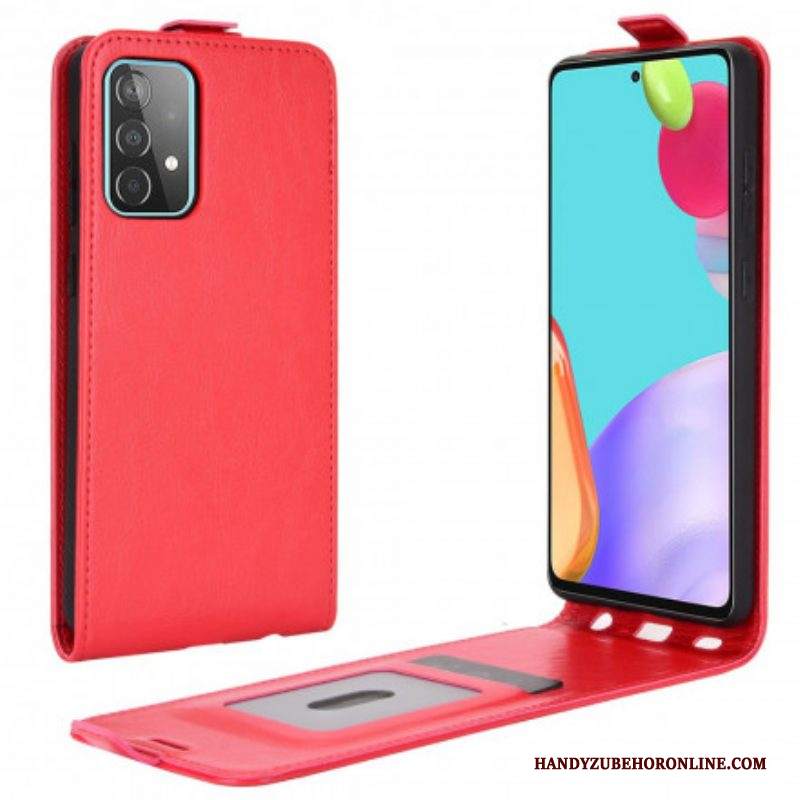 Folio Cover Samsung Galaxy A52 4G / A52 5G / A52s 5G Custodia in pelle Patta Verticale Effetto Pelle