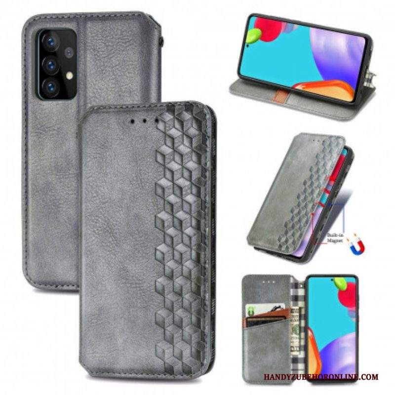 Folio Cover Samsung Galaxy A52 4G / A52 5G / A52s 5G Custodia in pelle Texture Diamante Effetto Pelle