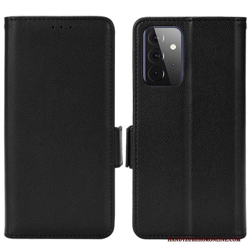 Folio Cover Samsung Galaxy A53 5G Custodia in pelle Flap Doppio Nuovi Colori