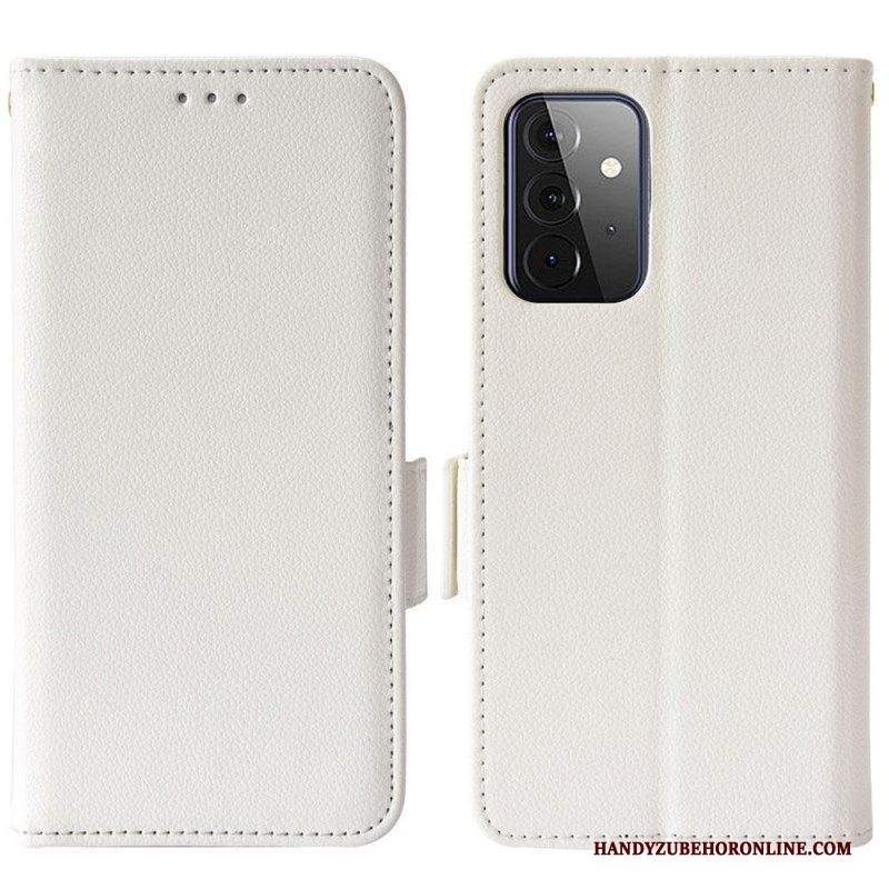 Folio Cover Samsung Galaxy A53 5G Custodia in pelle Flap Doppio Nuovi Colori