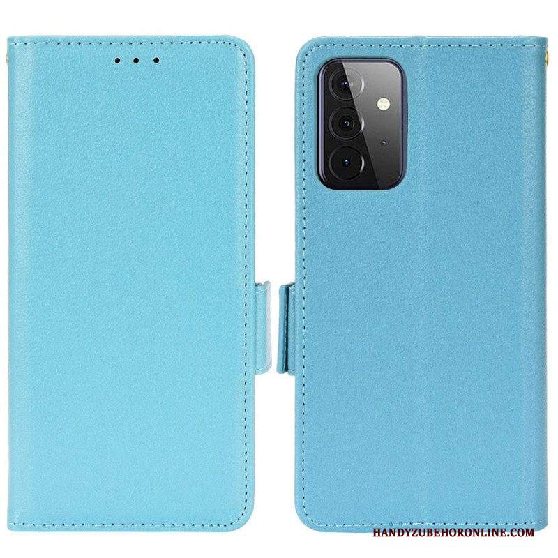 Folio Cover Samsung Galaxy A53 5G Custodia in pelle Flap Doppio Nuovi Colori