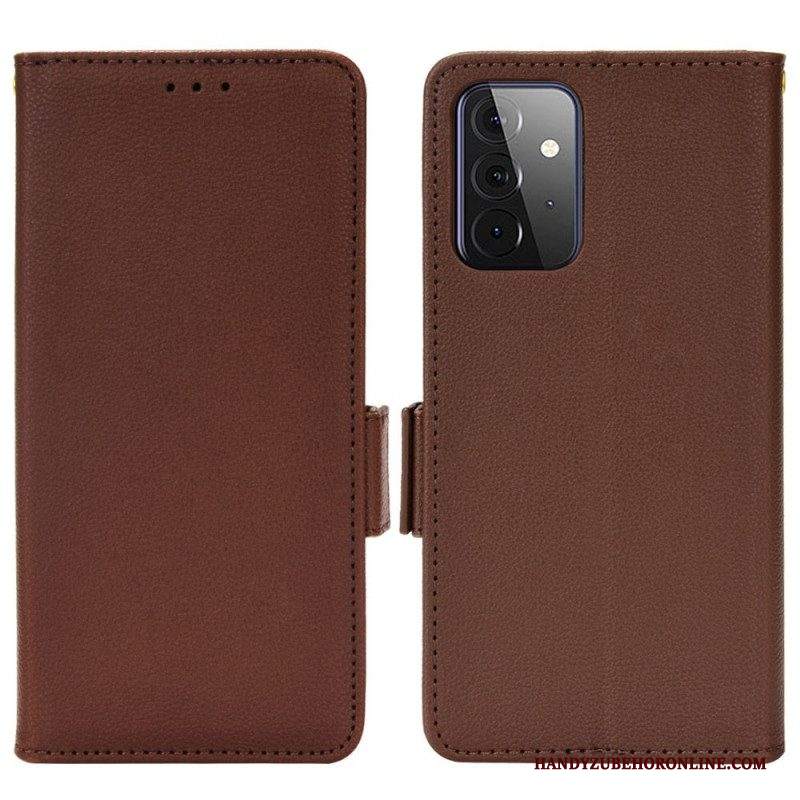 Folio Cover Samsung Galaxy A53 5G Custodia in pelle Flap Doppio Nuovi Colori