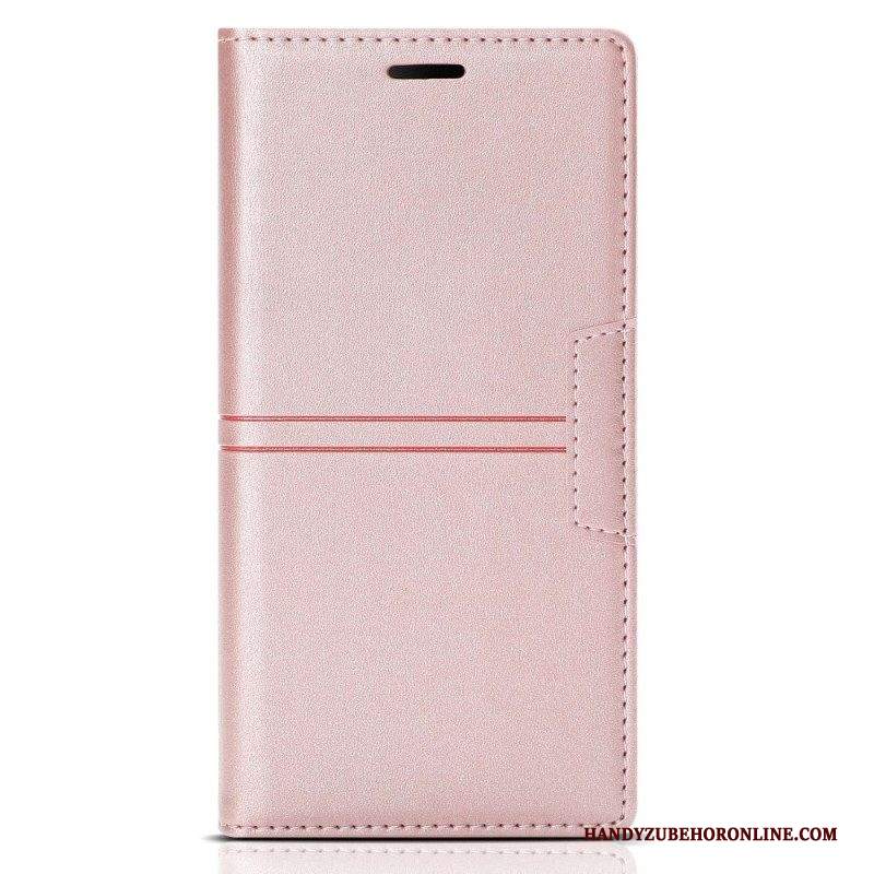 Folio Cover Samsung Galaxy A54 5G Custodia in pelle Stile Couture In Pelle