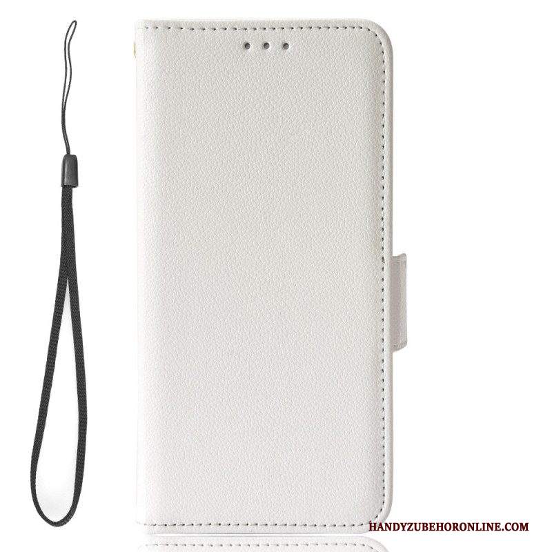 Folio Cover Samsung Galaxy A54 5G Stile In Pelle Con Cinturino