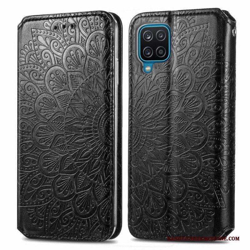 Folio Cover Samsung Galaxy M12 / A12 Custodia in pelle Mandala