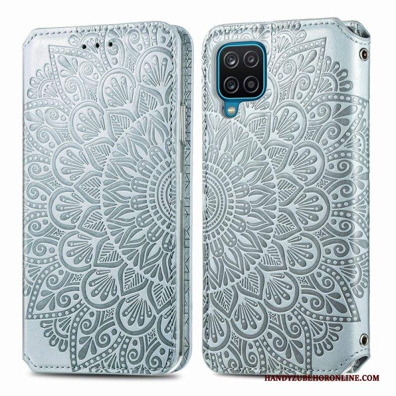 Folio Cover Samsung Galaxy M12 / A12 Custodia in pelle Mandala