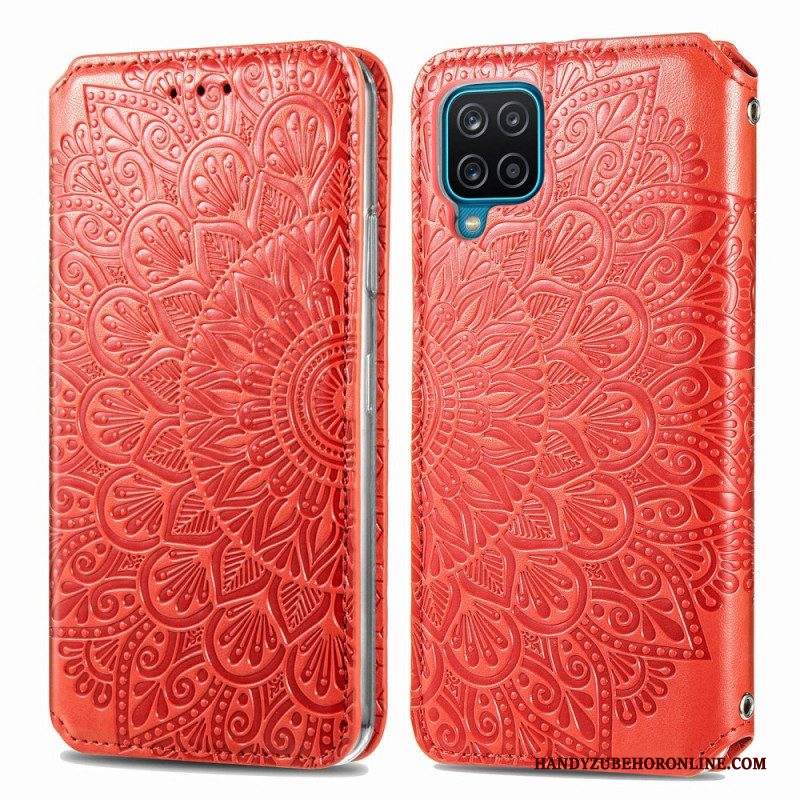 Folio Cover Samsung Galaxy M12 / A12 Custodia in pelle Mandala