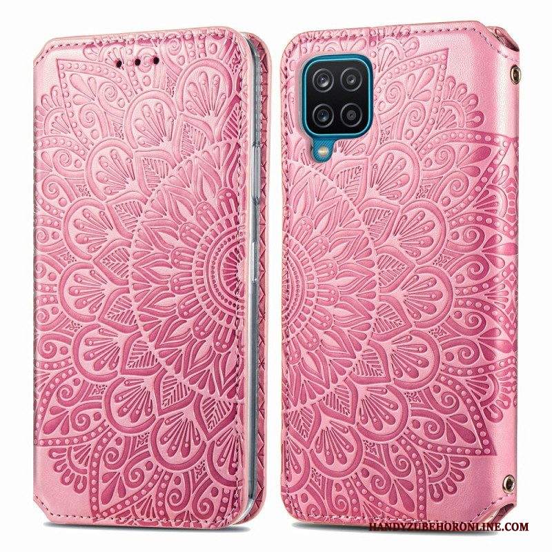 Folio Cover Samsung Galaxy M12 / A12 Custodia in pelle Mandala