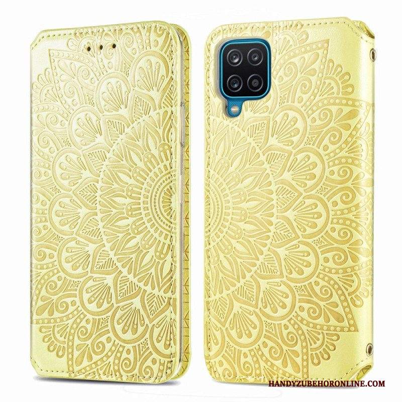 Folio Cover Samsung Galaxy M12 / A12 Custodia in pelle Mandala