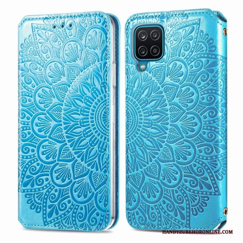 Folio Cover Samsung Galaxy M12 / A12 Custodia in pelle Mandala