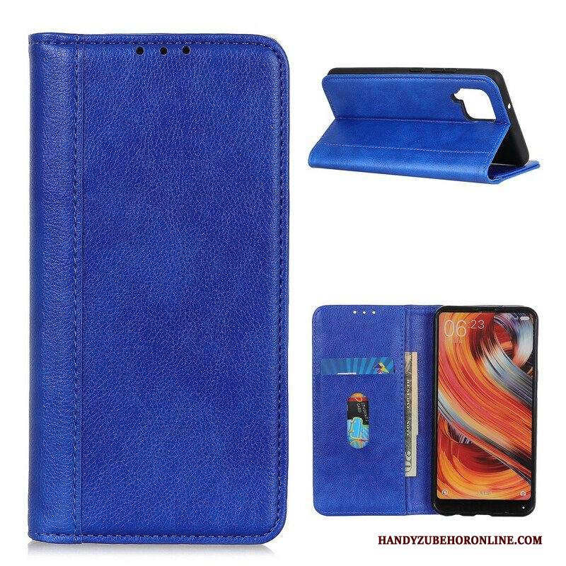 Folio Cover Samsung Galaxy M12 / A12 Custodia in pelle Pelle Crosta Colorata