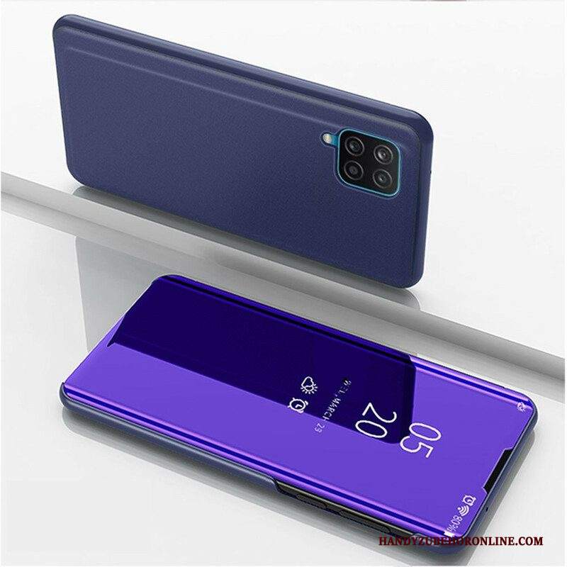 Folio Cover Samsung Galaxy M12 / A12 Custodia in pelle Specchio