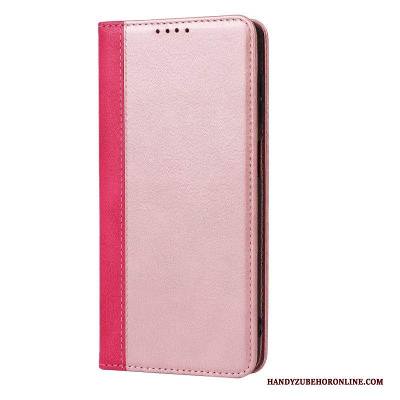 Folio Cover Samsung Galaxy M12 / A12 Custodia in pelle Stile In Pelle Bicolore